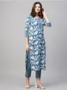 Women Cotton Rayon Kurti Set